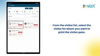 How to Print Visitor Pass from Admin Panel | Vizit - Visitor Management System for SMBs