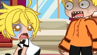 Naruto jogando videogame com Boruto