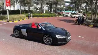 Audi R8 and Mercedes AMG GT in Dubai