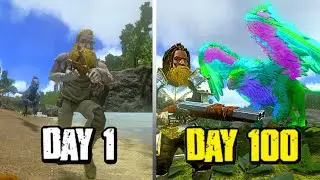 SURVIVING 100 DAYS ARK MOBILE HARDCORE (EPISODE 5) DAY 40 TO 50
