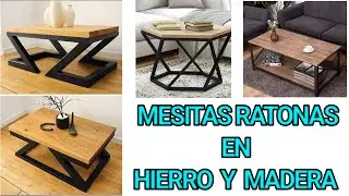 MESITAS RATONAS EN HIERRO Y MADERA 💖IDEAS 2024💖