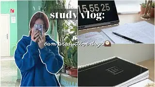 study vlog📚: 6 a.m. productive days and Korean