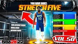 BEST STRETCH FIVE BUILD ON NBA 2K22! RARE BUILD SERIES VOL. 50