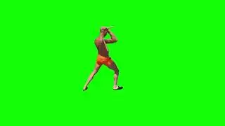 Andrew Tate Nunchucks Green Screen