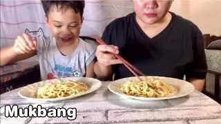 Carbonara Pasta Mukbang | No Talking