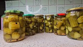 Finnish-style pickled cucumbers for the winter: I've been making them for the second summer already.