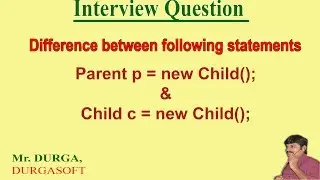 Difference between Parent p = new Child(); and Child c = new Child();