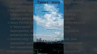 Tableau story