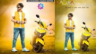 PicsArt Background Change || Yellow Background Photo Editing || PicsArt Background Change Editing