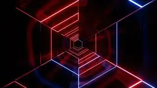 Abstract Neon Strobe Geometric Triangle Tunnel | VJ Loops 4K 
