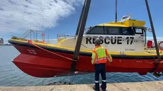 Launch of the NSRI Offshore Rescue Craft, Rescue 17