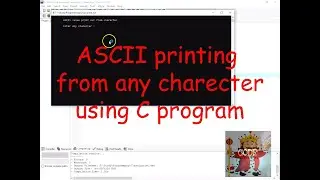 ASCII from character in C