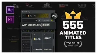 After Effects Template - 555 Title Animations