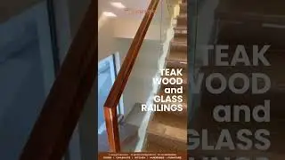 Teak Wood and Glass Railings | GSM Doors