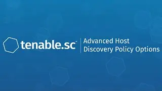 Advanced Host Discovery Policy Options in Tenable.sc