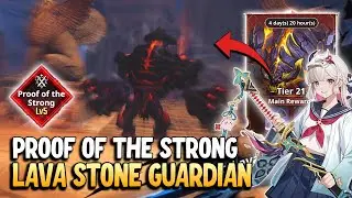 Lava Stone Guardian Encore Mission - Proof of the Strong Lv. 5 (Wind Team) | Solo Leveling: ARISE