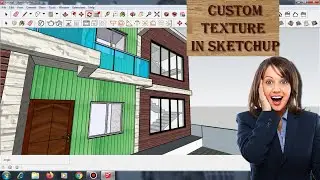 How To Add Custom texture in sketchup || Import  Own Material In Sketchup