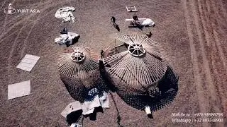 Connected Yurts by Yurt Asia ( Daka and Rad Mongol Yurt)