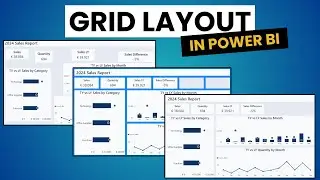 Unclutter your Power BI Report - Create a Grid Layout
