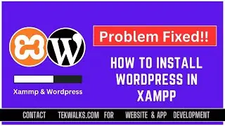 How to install WordPress files in Xampp localhost server computer - Latest Solution