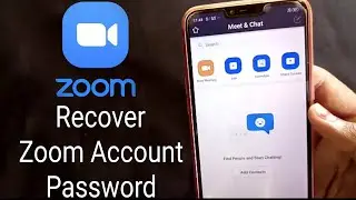 How To Recover Zoom Password || ZOOM PASSWORD RECOVERY