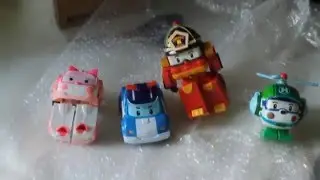 Робокар Полли игрушки. Посылка с Алиэкспресс.