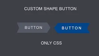 CSS Only Custom Shape Button With Hover Effects | HTML CSS