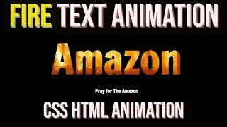 Fire Text Animation Effect - HTML CSS Animation