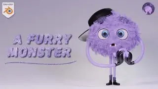 A Furry Monster | How to make character in Blender | Codemod