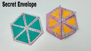 Hexagonal Secret Envelope Card | Origami  - 1067
