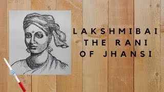 How to draw Lakshmibai, the Rani of Jhansi portrait || Pen Art