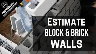 Block / Brick Walls Cost Estimation - How To Estimate The Masonry Walls