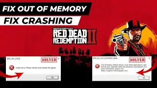 How to Fix Red Dead Redemption 2 Crashing  Error || Fix RDR2 ERR_GFX_D3D_DEFERRED_MEM Error ||