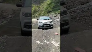 Nepal waterfall on road side n Breeza crossing 