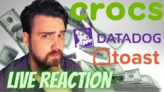 Live Stock Market Earnings Reaction! Data Dog Stock, Crocs Stock, Toast Stock, Paramount Stock