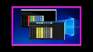 How to change the color scheme command prompt on windows 10