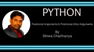 Positional Arguments and Positional-Only Arguments in Python