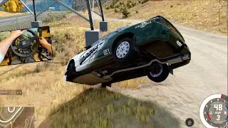BeamNG ONLINE - DANGER Losing Control & ROLLING "New" RALLY Car!!