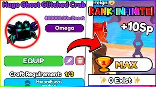 Got STRONGEST HUGE GHOST VOID GLITCH CRAB (800,000x Stats) in ARM WRESTLE SIMULATOR...