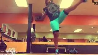 #LegDay addins from Joie Chavis & 105lb Front Squat #PR
