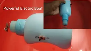 How to make an electric boat from 3 volt dc motor