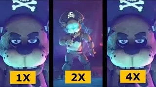 FNAF 1X vs FNAF 2X vs FNAF 4X Playback Speed #fnaf
