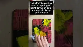 Gelli Printing with Thrift Store Glass for Mixed Media Collage  
