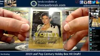 2019 Leaf Pop Century Single Box Live Hit Draft
