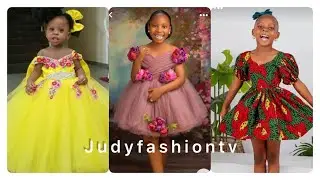 African fashion for kids/Ankara styles for girls/ball gown for kids/fashion designs for kids