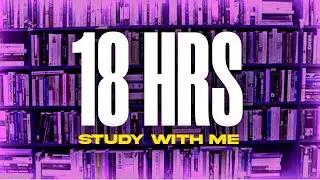 ✍️STUDY WITH ME LIVE 18 HRS FULL FOCUS STUDY SESSION WITH BREAK |LOFI - BEATS DROP RAIN BACKGROUND |