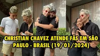 CHRISTIAN CHAVEZ ATENDE FÃS EM SÃO PAULO - BRASIL (19/01/2024)