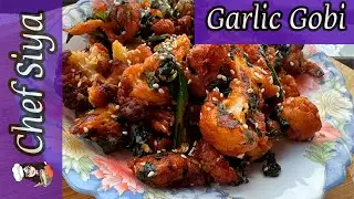Cauliflower Bites with Garlic Twist | (Garlic Gobi) - ASMR
