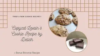 I TRIED DELISH'S COPYCAT LEVAIN'S COOKIES  (+ Bonus Brownie Recipe) StayAtHome