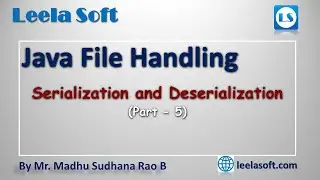 Serialization and Deserialization in Java || Java File Handling || Madhu 